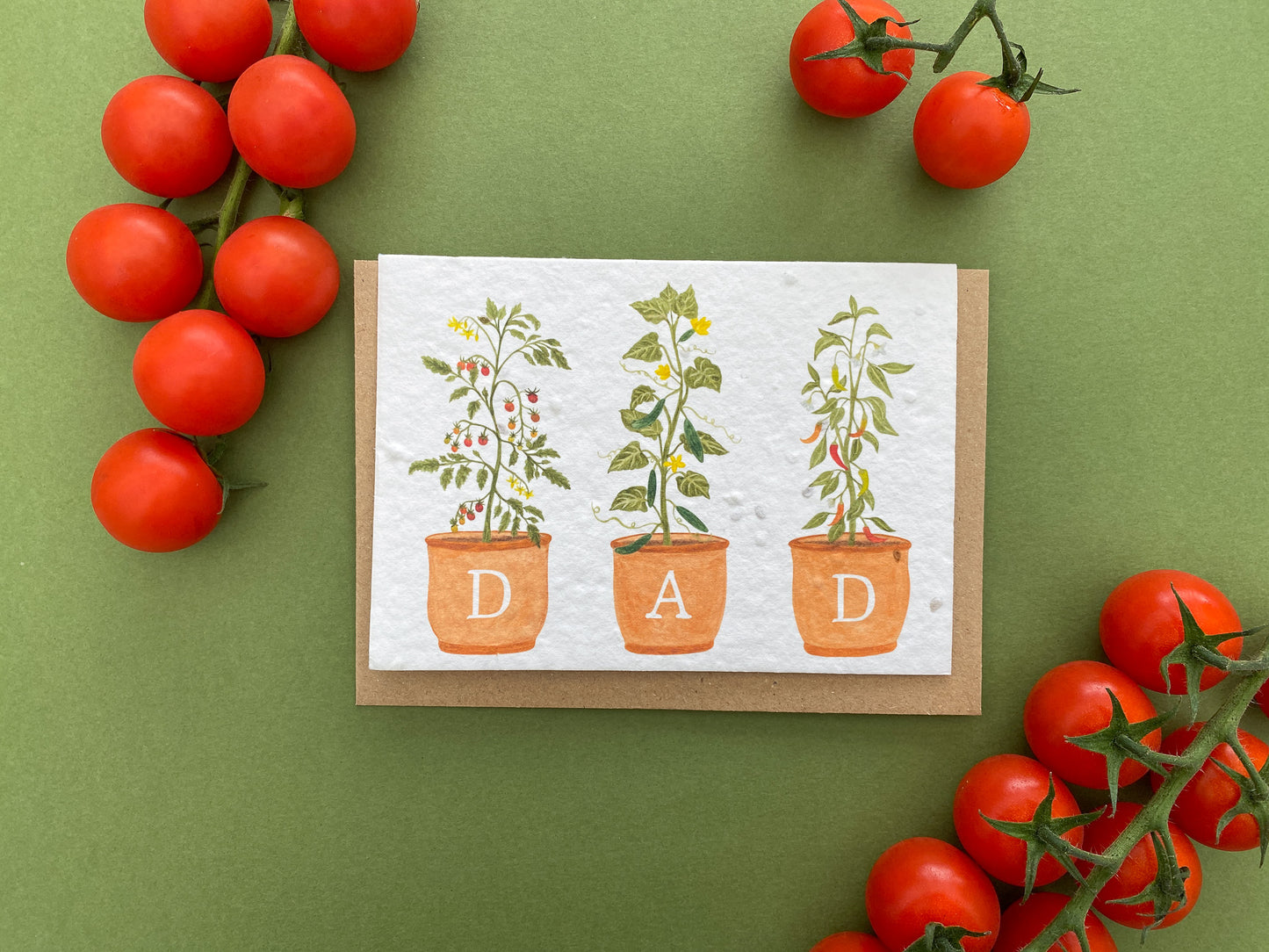 Plantable veg plants Dad card