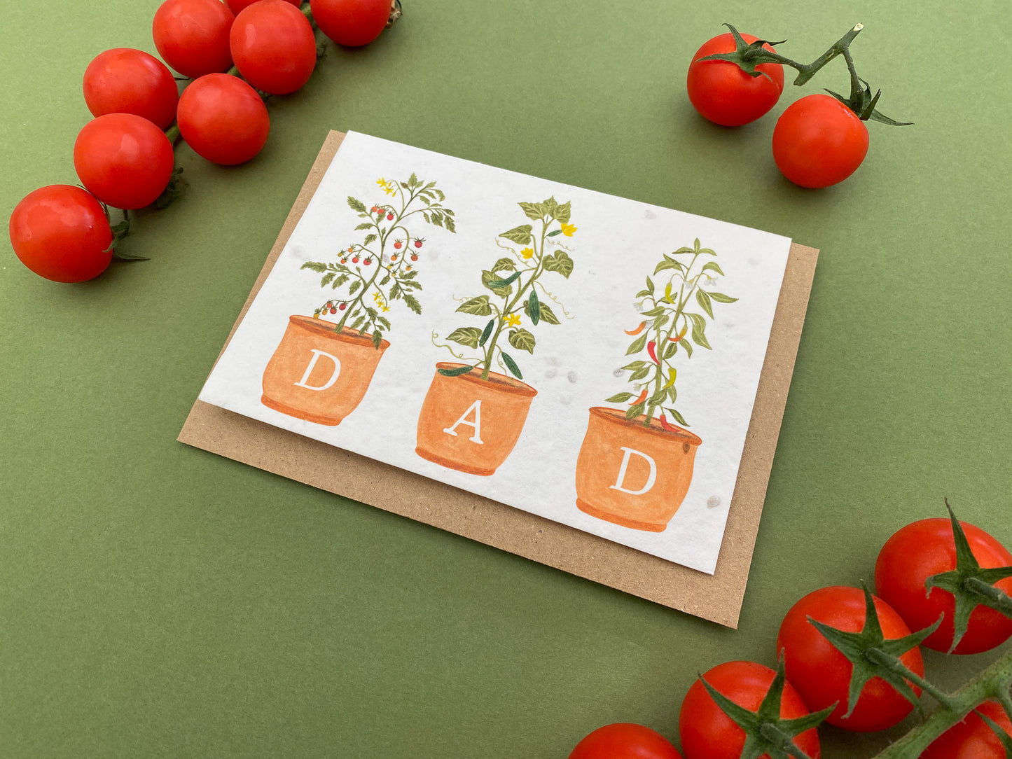 Plantable veg plants Dad card