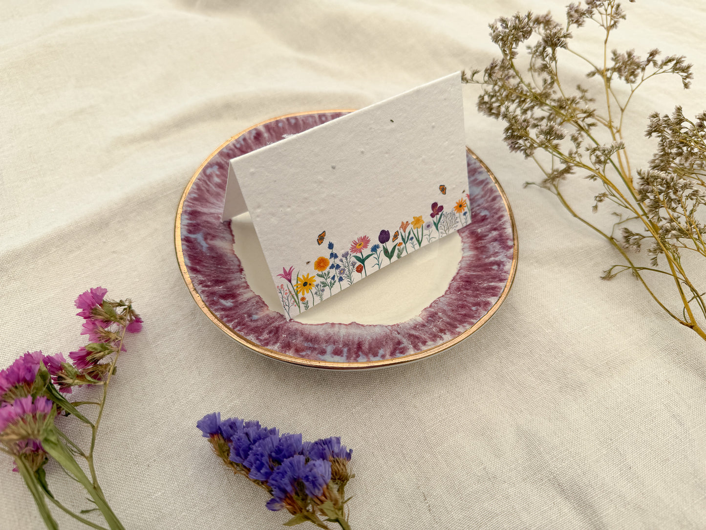 Plantable Wedding Floral Place Cards