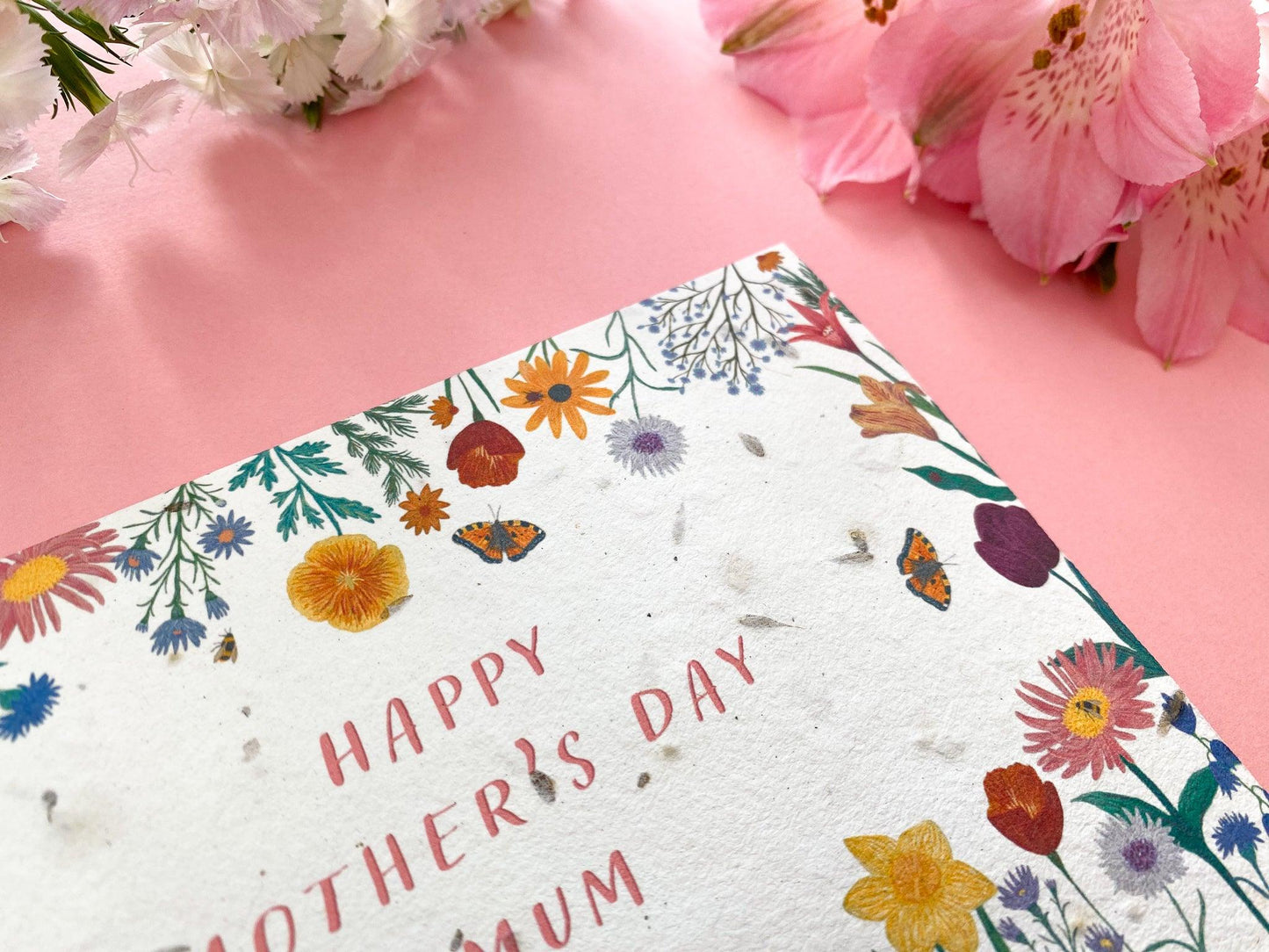 Personalised floral plantable Mother's day card - Sofia Papa Designs