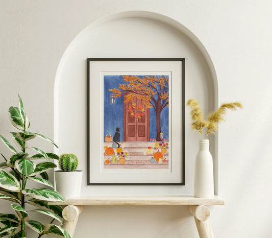Autumn door print - Sofia Papa Designs