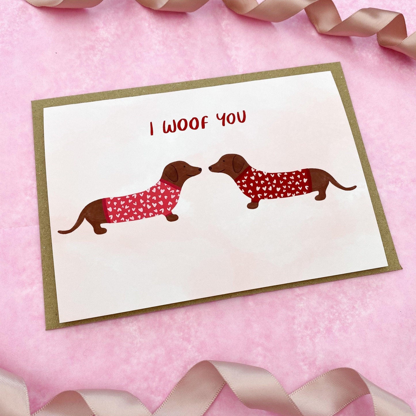 I woof you card - Sofia Papa Designs