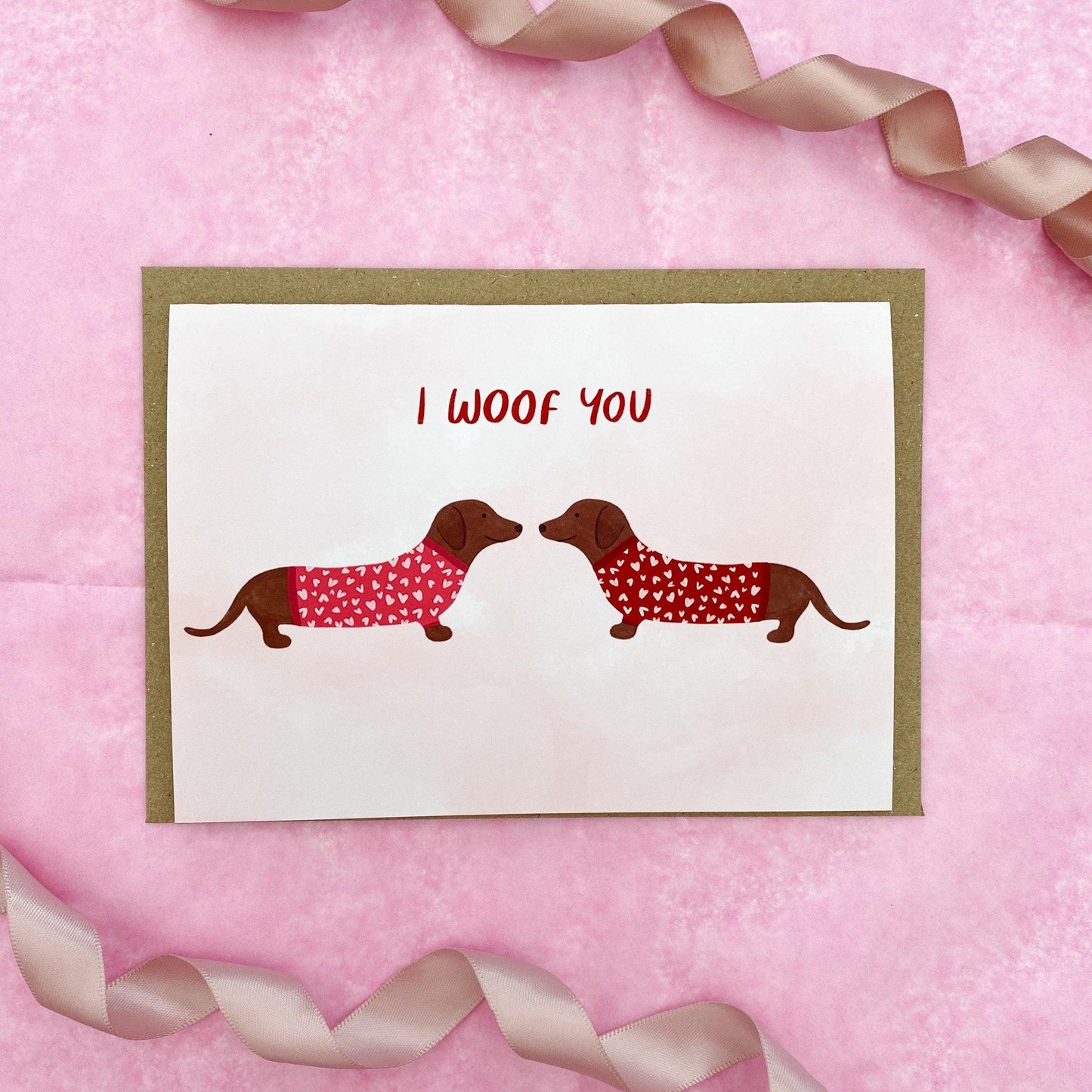 I woof you card - Sofia Papa Designs