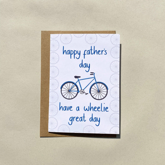 Happy Father's Day bike card - Sofia Papa Designs