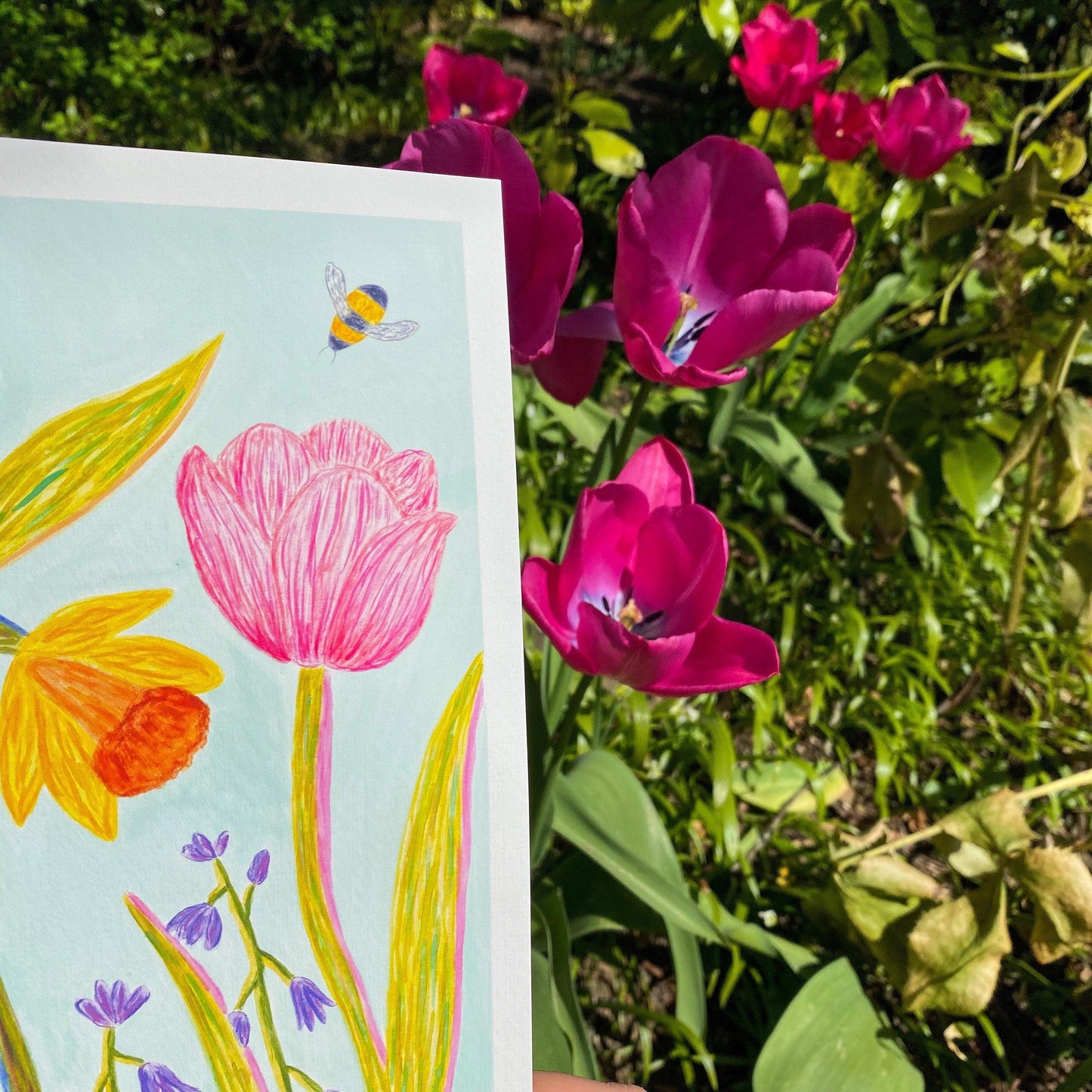 Spring flowers print - Sofia Papa Designs