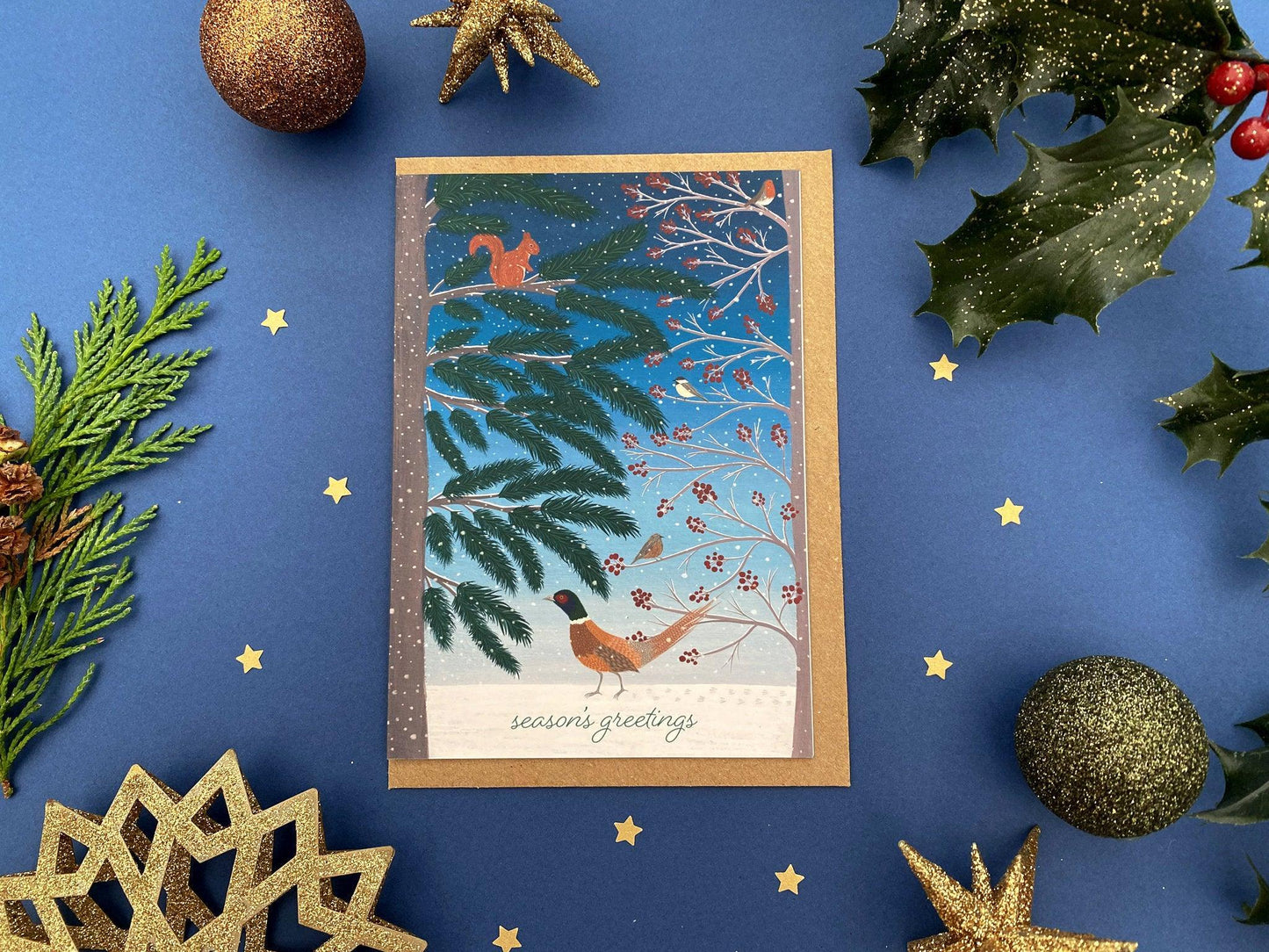Christmas woodland cards pack - Sofia Papa Designs