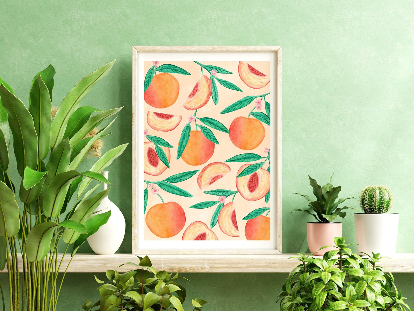 Peach art print - Sofia Papa Designs