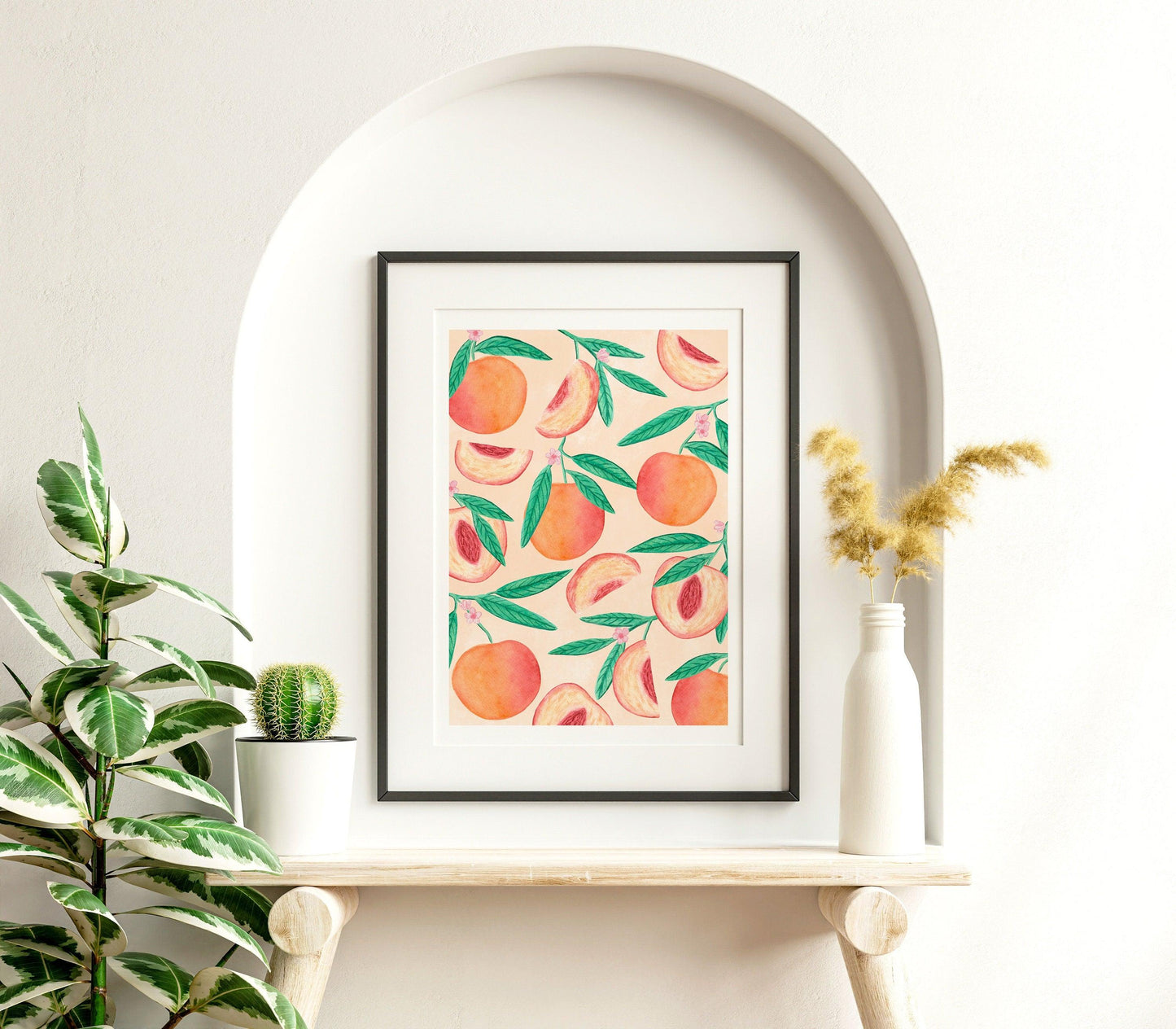 Peach art print - Sofia Papa Designs
