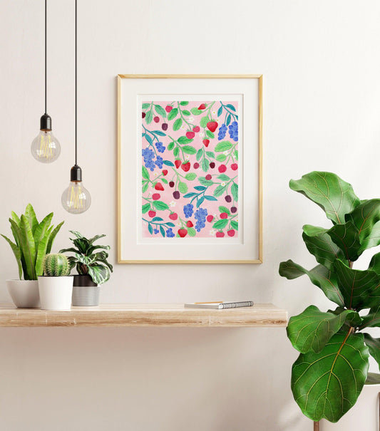 Berries art print - Sofia Papa Designs