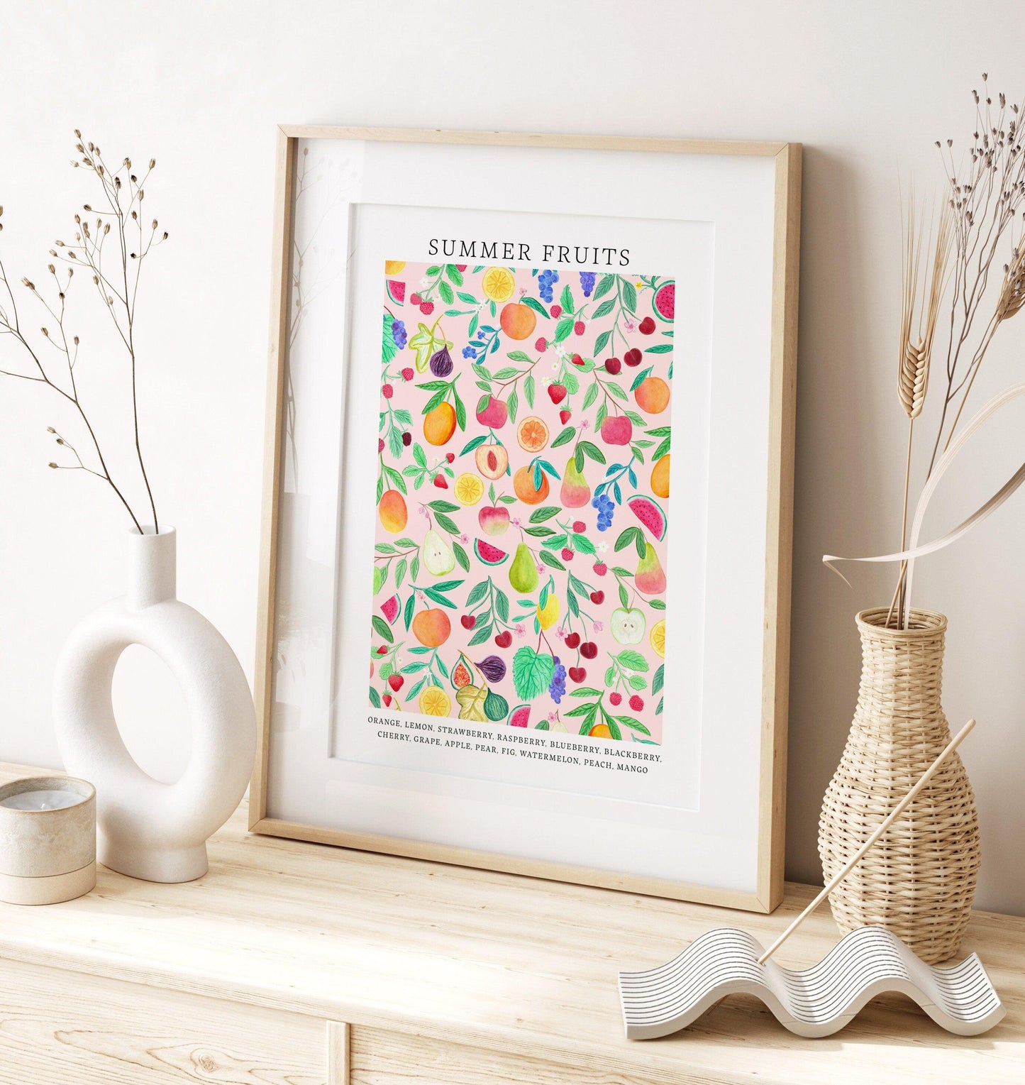 Summer fruits art print - Sofia Papa Designs