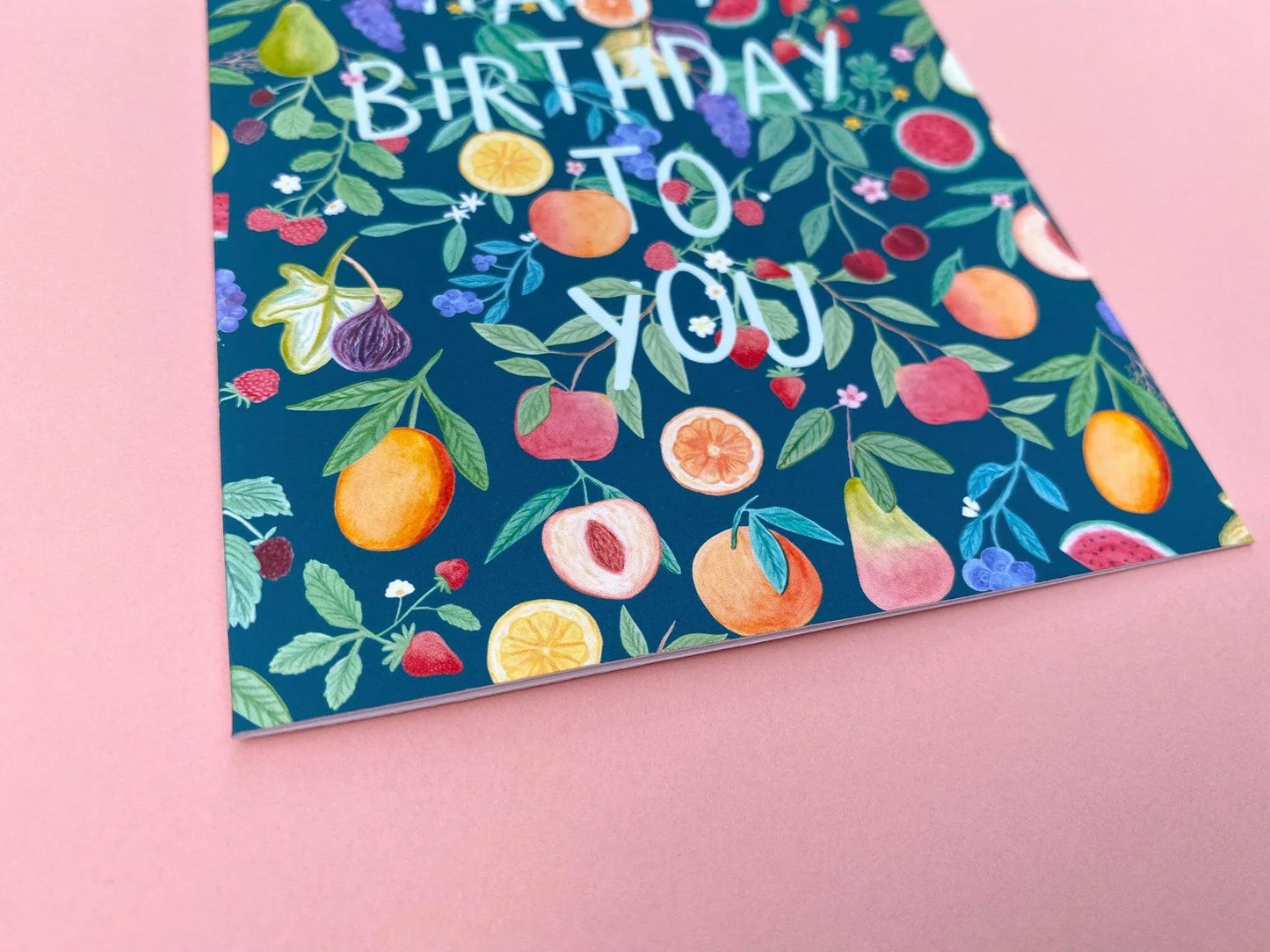 Happy Birthday to You fruity greeting card - Sofia Papa Designs