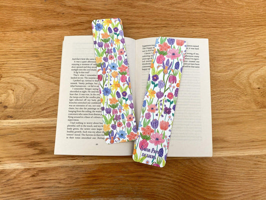 Floral bookmark - Sofia Papa Designs