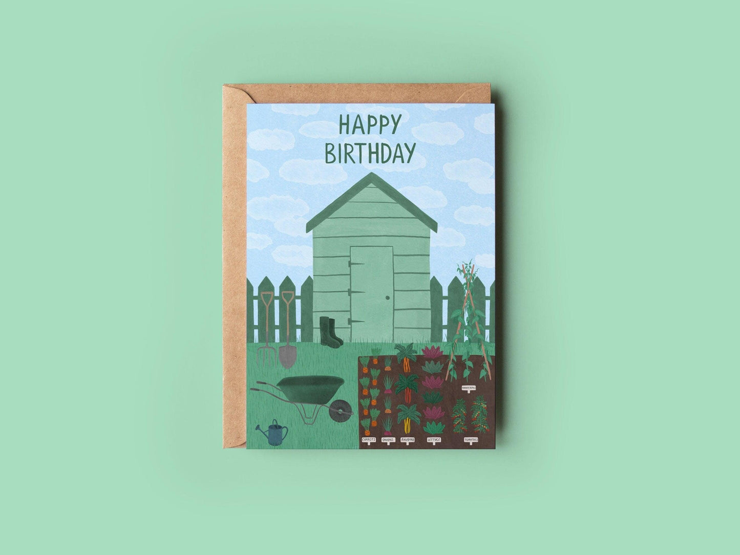 Happy Birthday garden card - Sofia Papa Designs