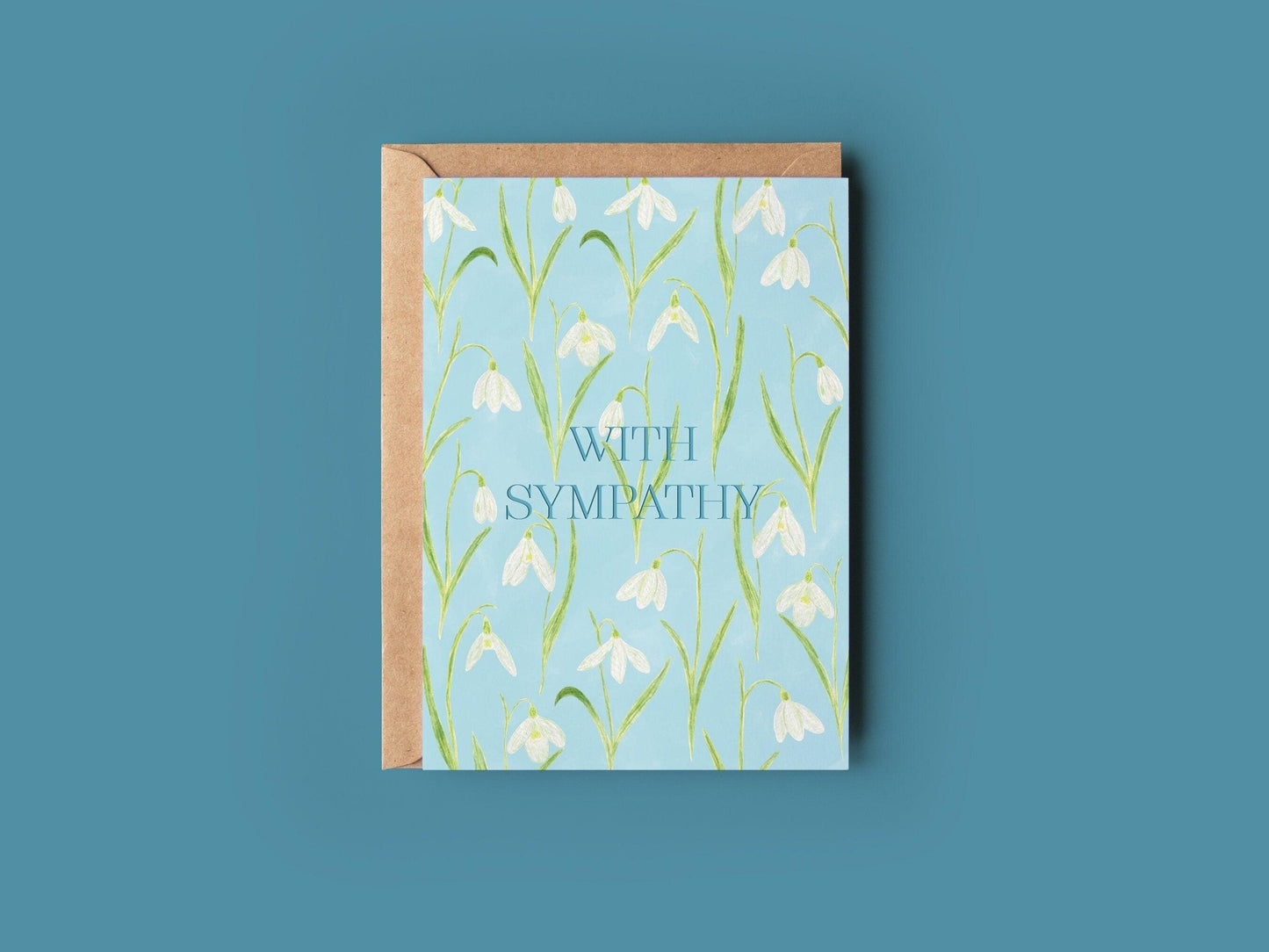 With sympathy greeting card - Sofia Papa Designs