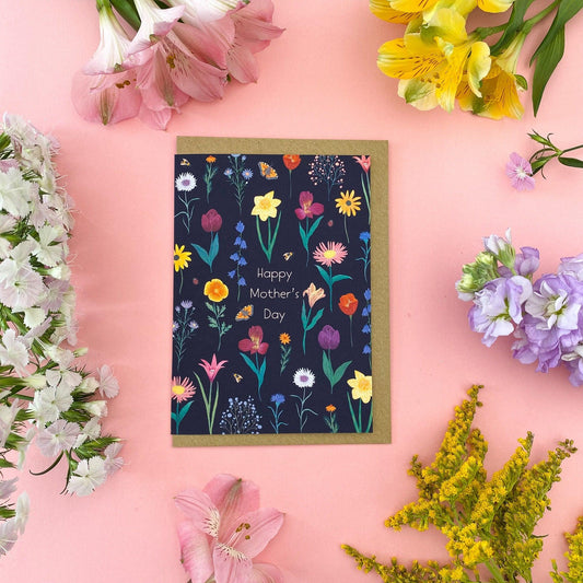 Floral Mother's day card - Sofia Papa Designs