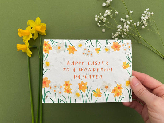 Personalised plantable Happy Easter card - Sofia Papa Designs