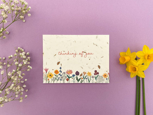 Plantable thinking of you card - Sofia Papa Designs