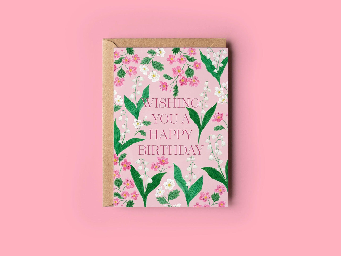 Wishing you a happy birthday greeting card - Sofia Papa Designs