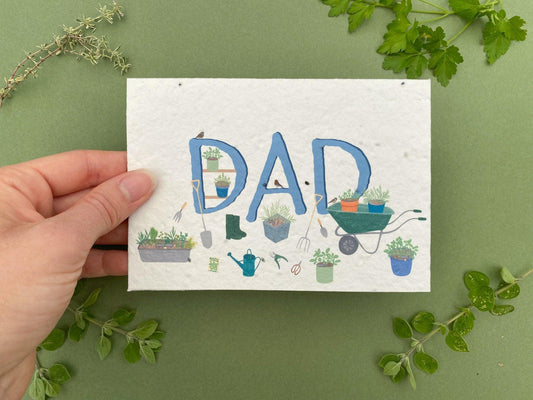 Plantable Father's day card - Sofia Papa Designs