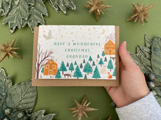 Personalised plantable Christmas card - Sofia Papa Designs