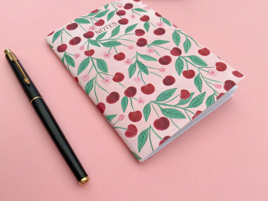 Cherry A6 Notebook - Sofia Papa Designs