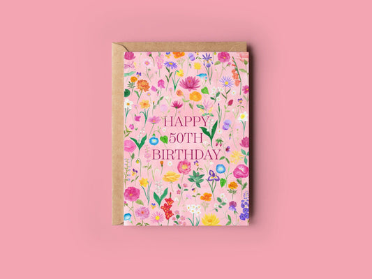 Any age birthday card - Sofia Papa Designs