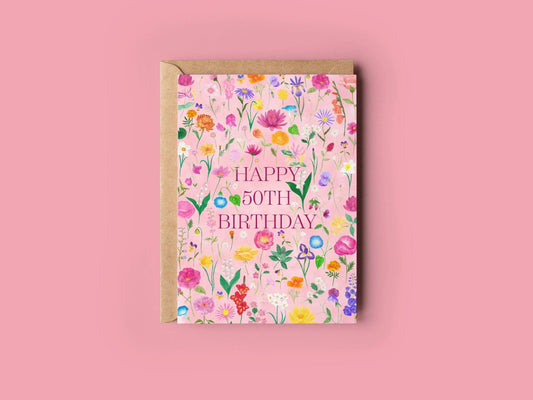 Any age birthday card - Sofia Papa Designs