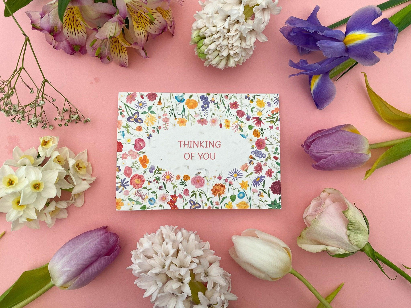 Personalised plantable floral card - Sofia Papa Designs