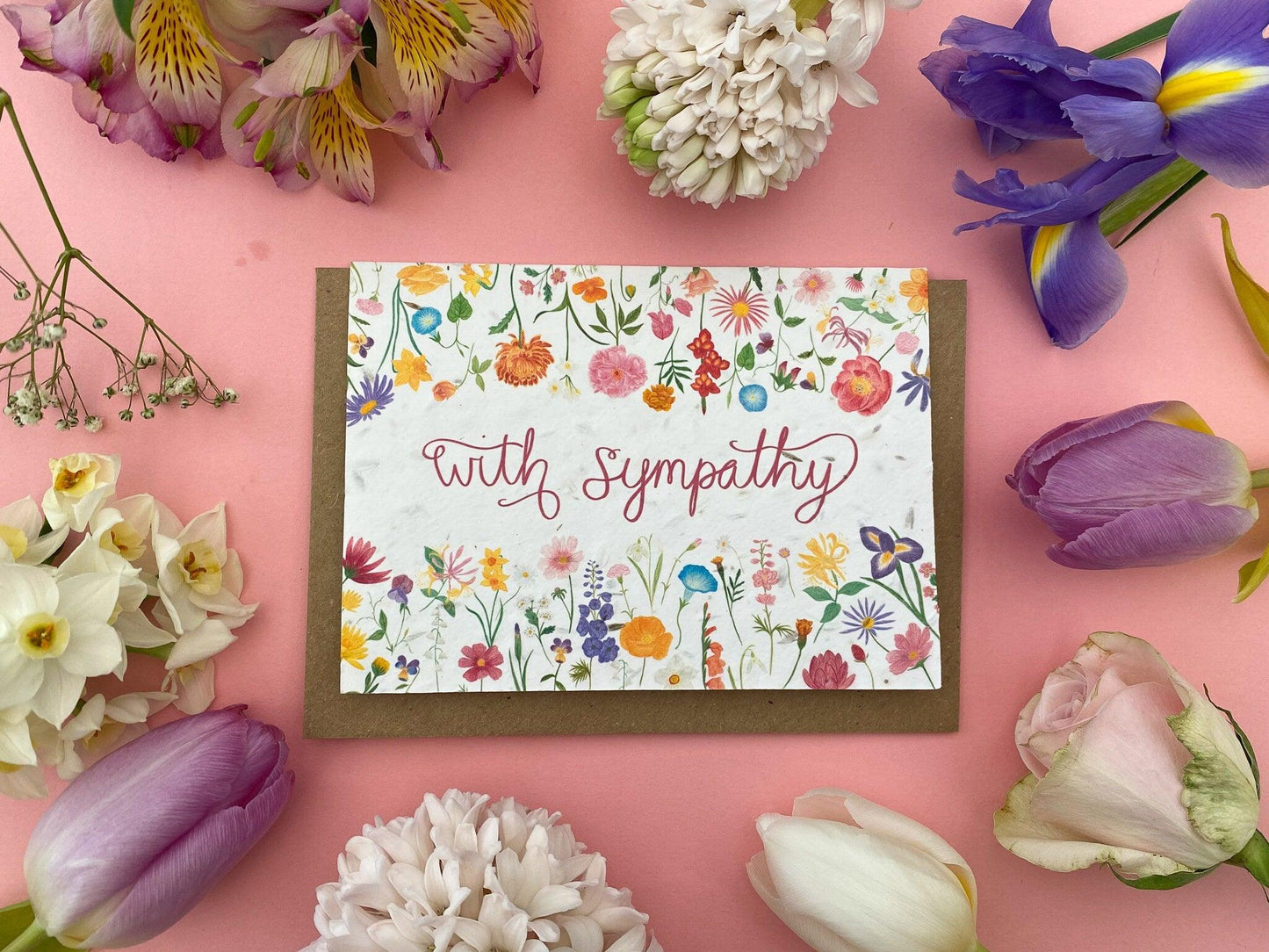 Plantable With Sympathy card - Sofia Papa Designs