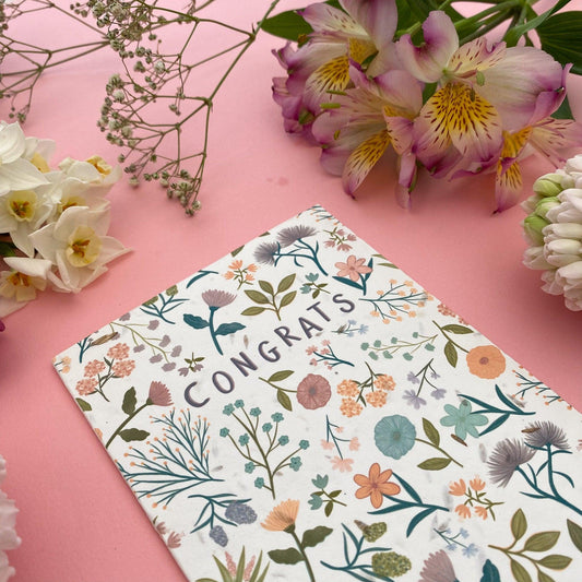 Plantable Congrats card - Sofia Papa Designs