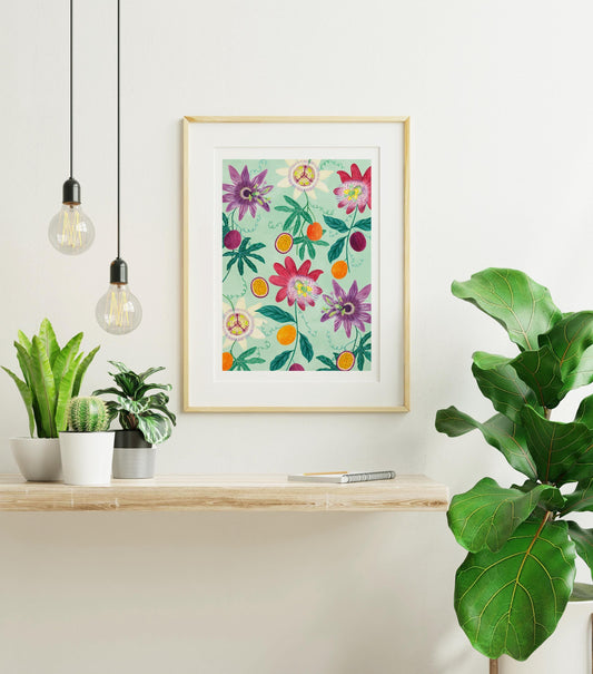 Passion fruit art print - Sofia Papa Designs