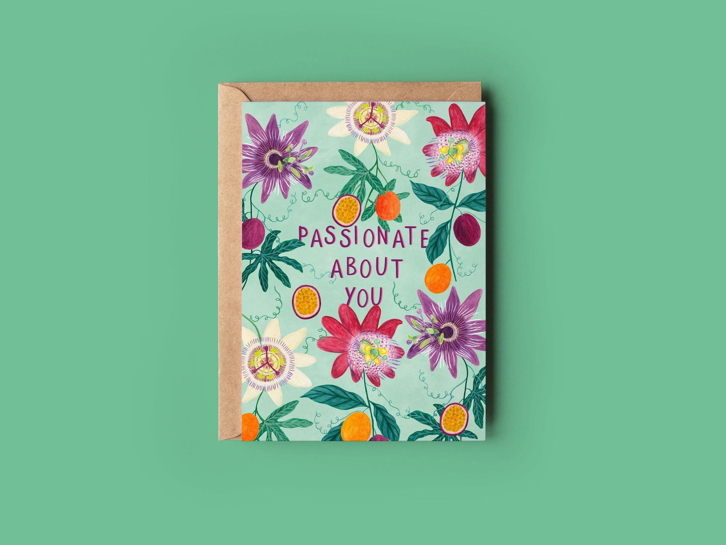 Passionate about you greeting card - Sofia Papa Designs