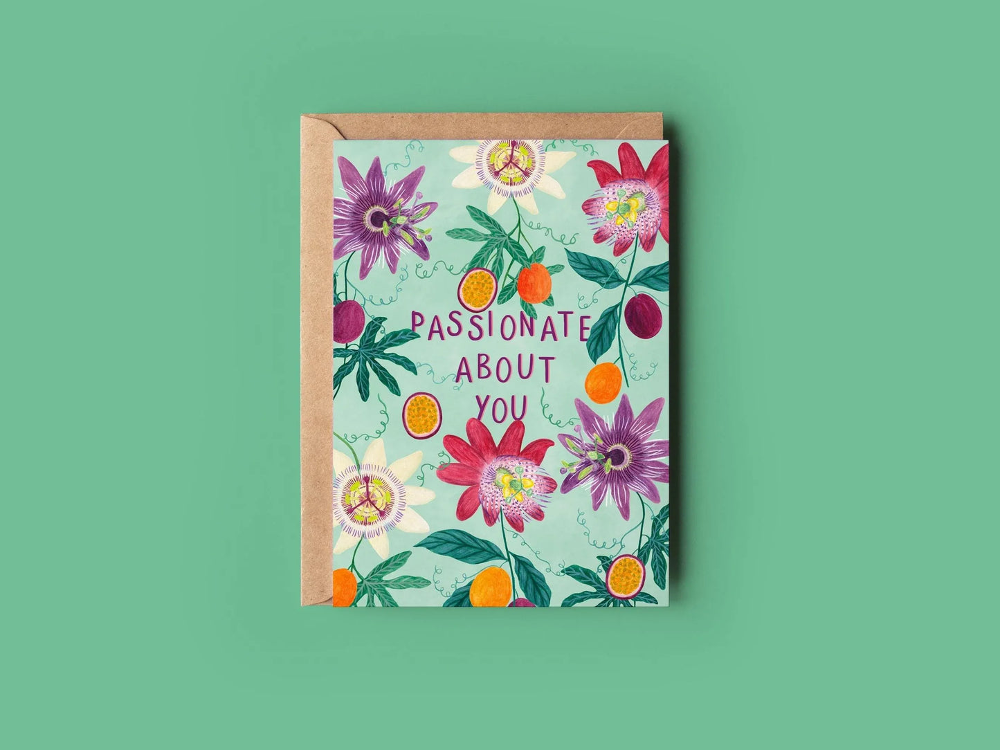Passionate about you greeting card - Sofia Papa Designs