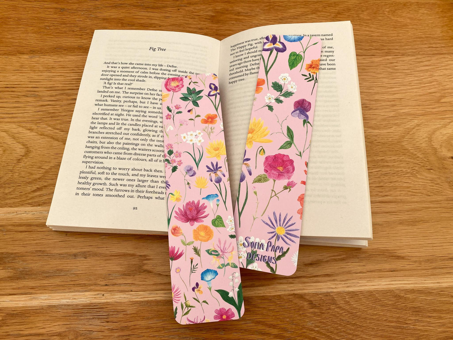 Birth flowers bookmark - Sofia Papa Designs
