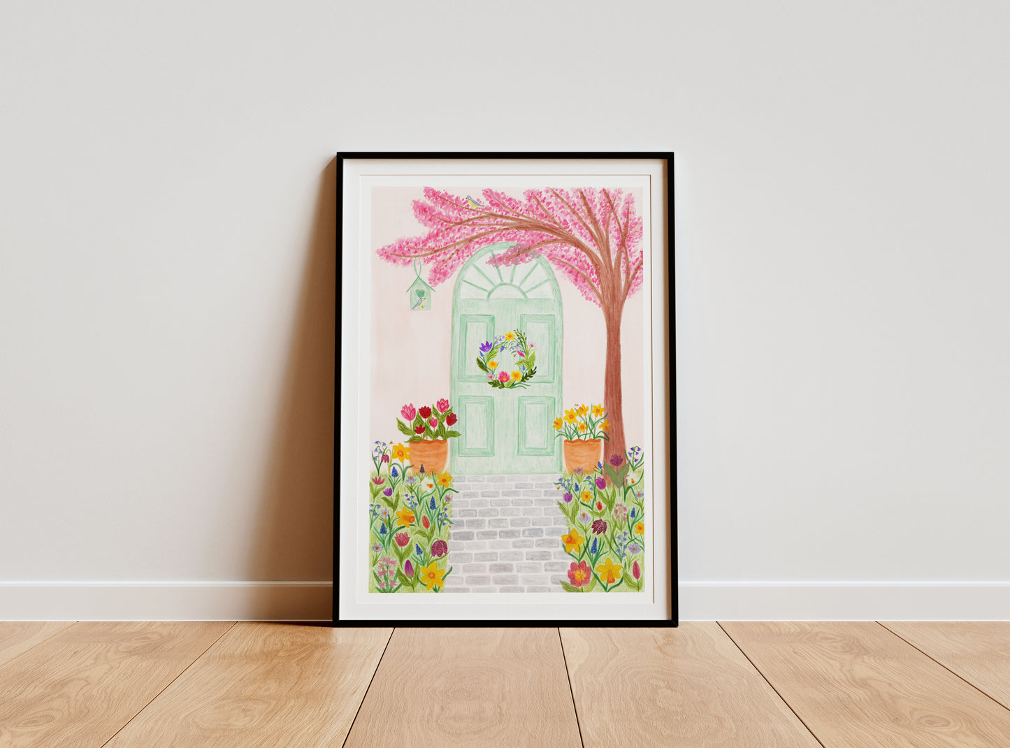 Spring door print