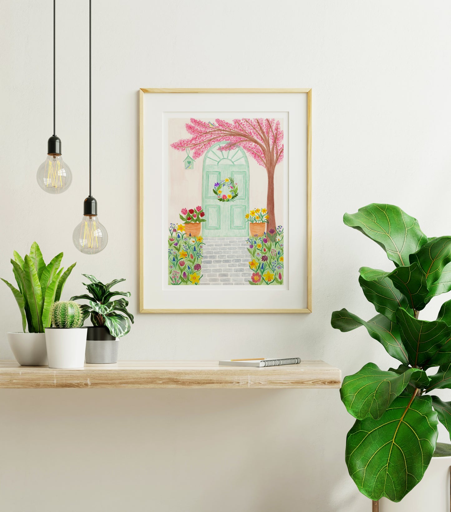 Spring door print