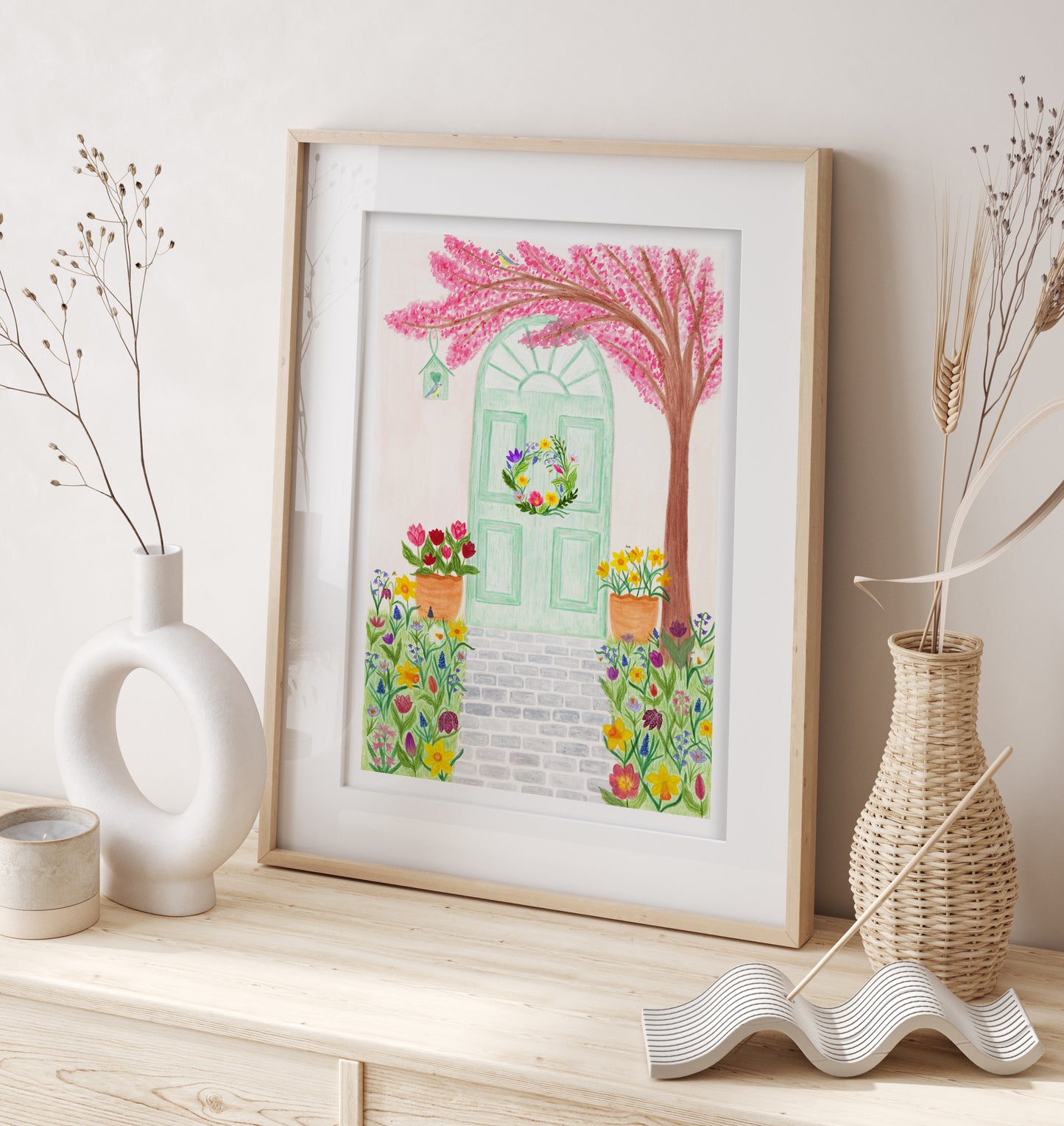 Spring door print