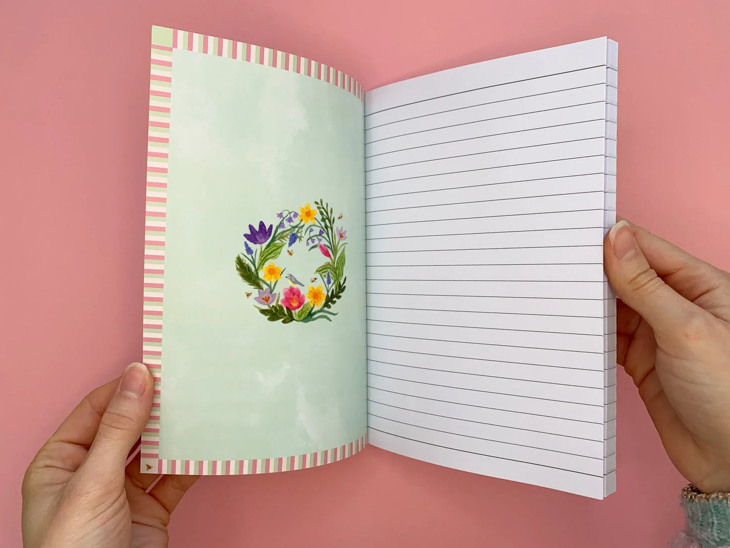 Spring door A5 Notebook - Sofia Papa Designs