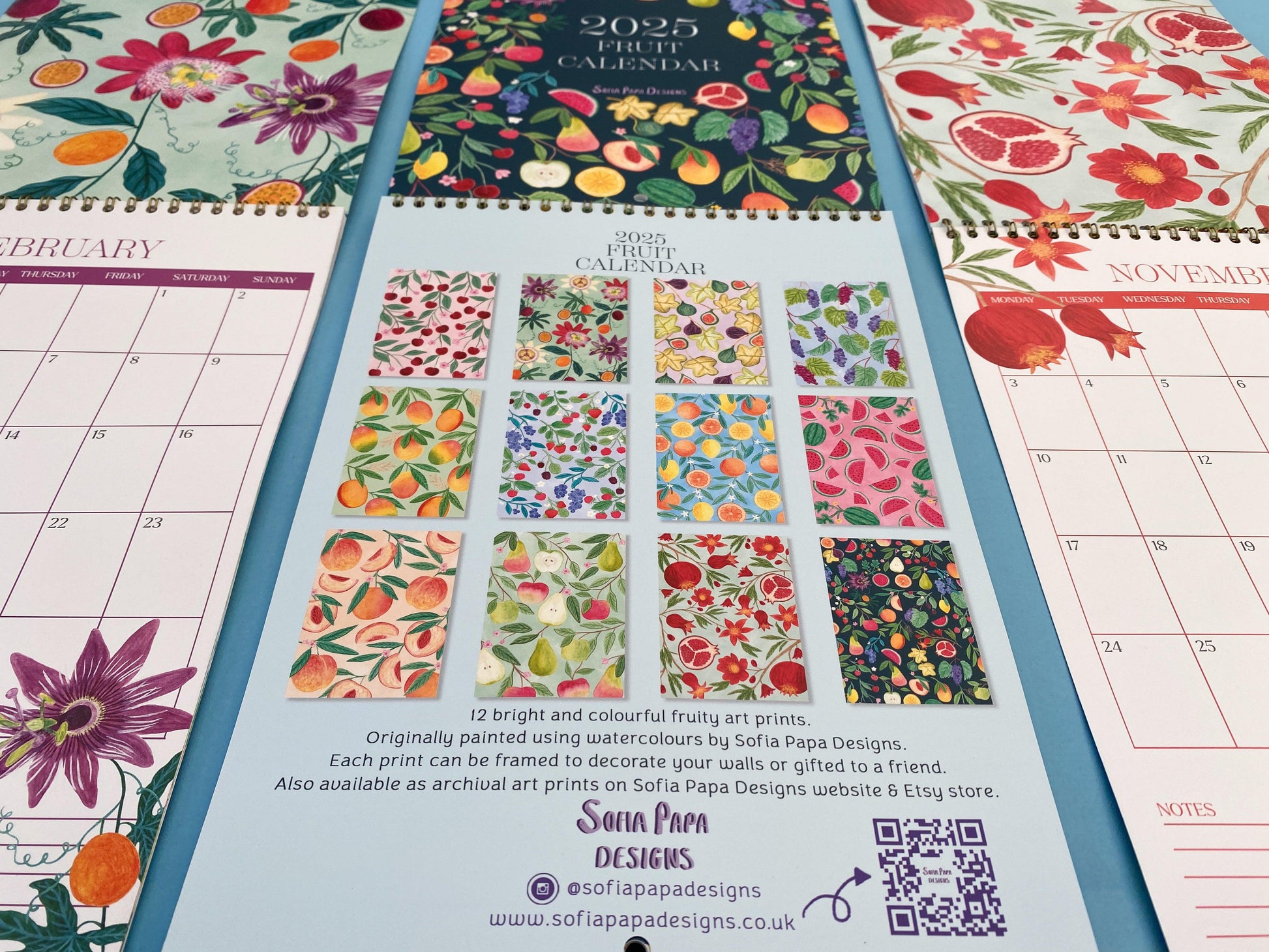 2025 Fruit calendar - Sofia Papa Designs