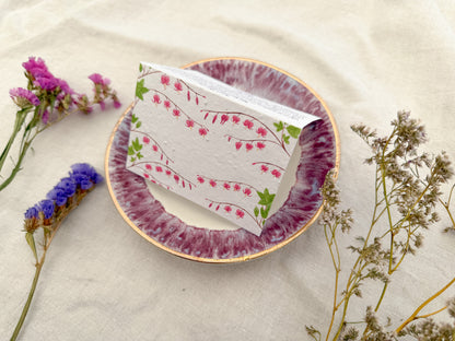 Plantable Wedding Bleeding hearts Place Cards