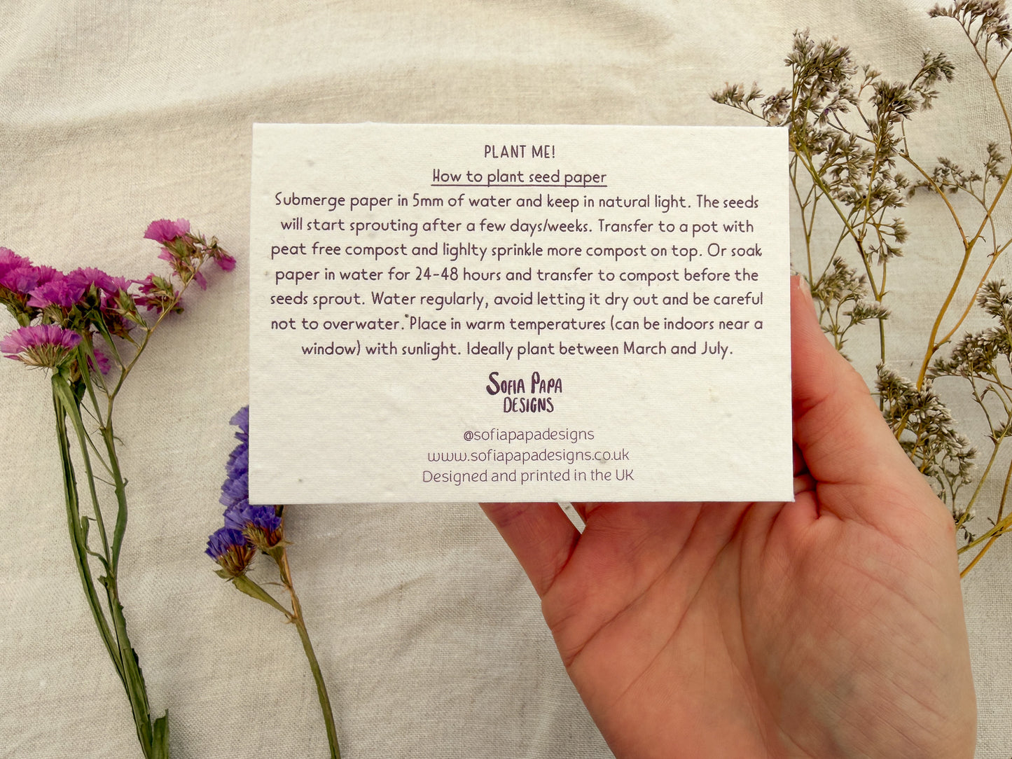 Plantable Wedding Bleeding hearts Place Cards