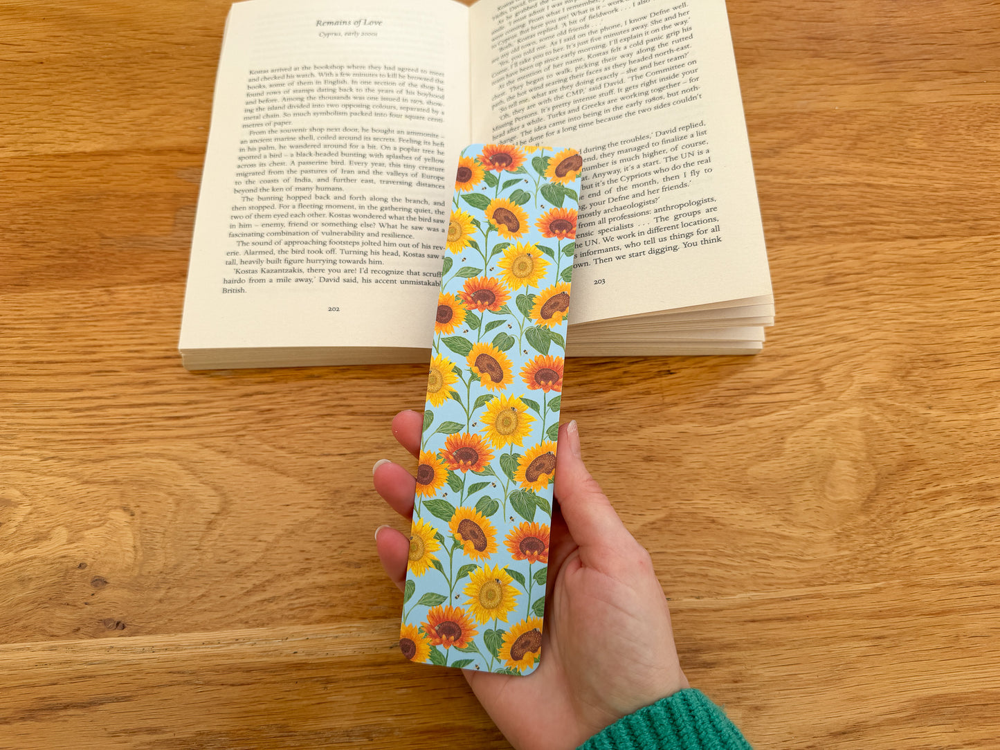 Sunflower bookmark