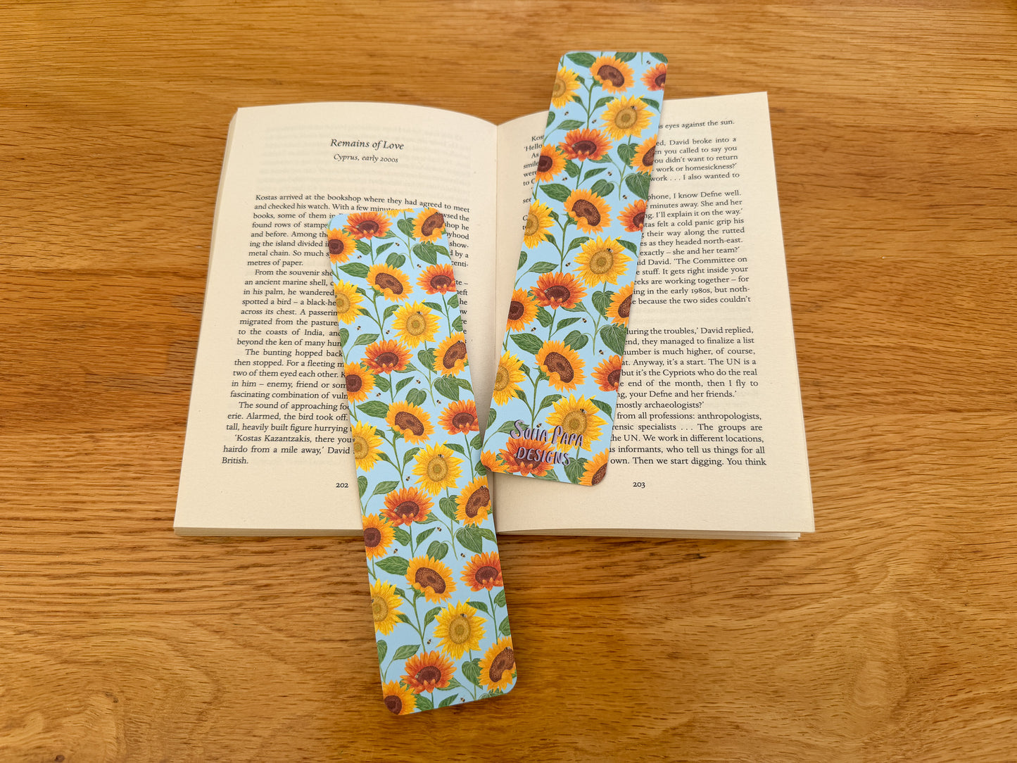 Sunflower bookmark