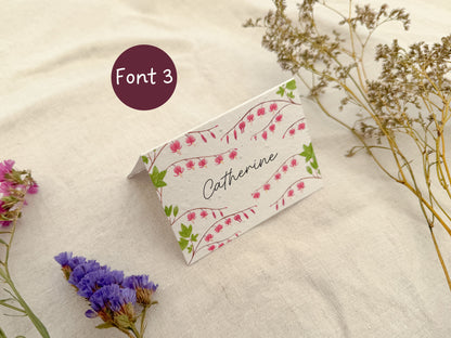 Plantable Wedding Bleeding hearts Place Cards