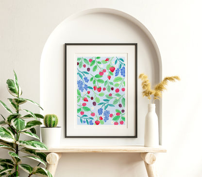 Berries art print