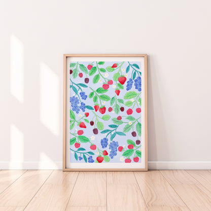 Berries art print