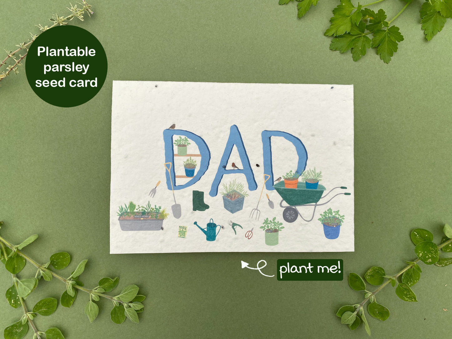 Plantable Father's day card