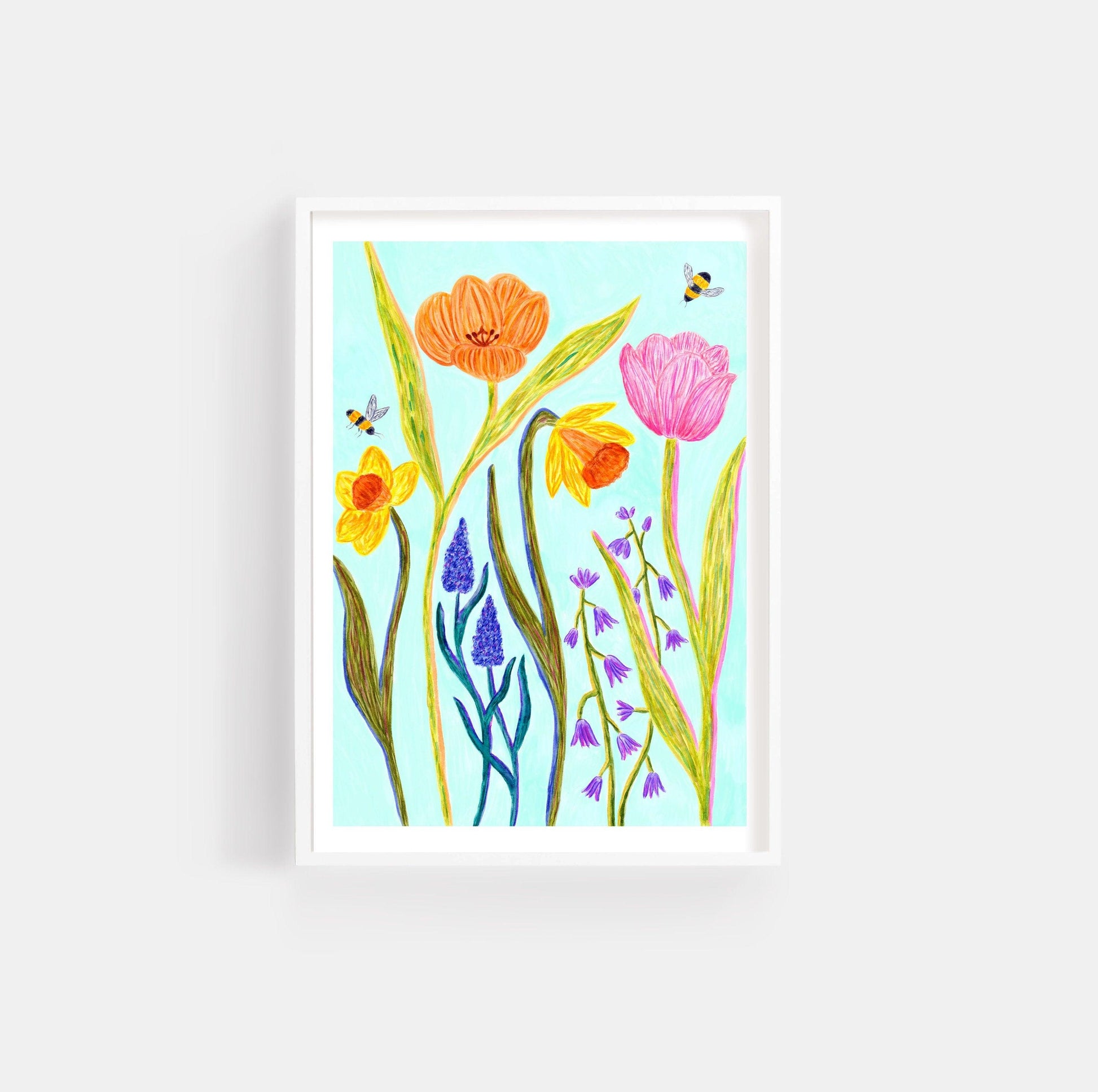 Spring flowers print - Sofia Papa Designs