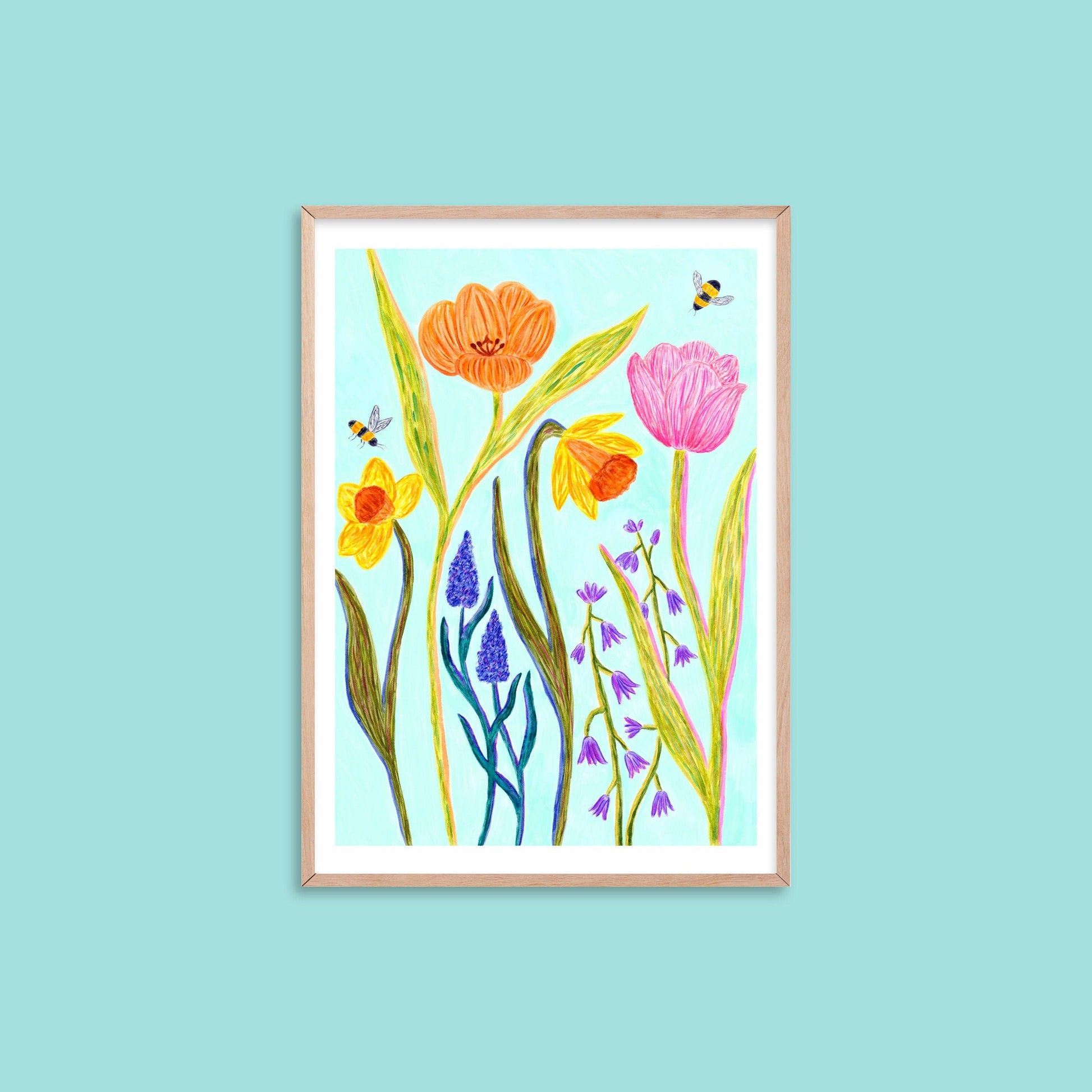 Spring flowers print - Sofia Papa Designs