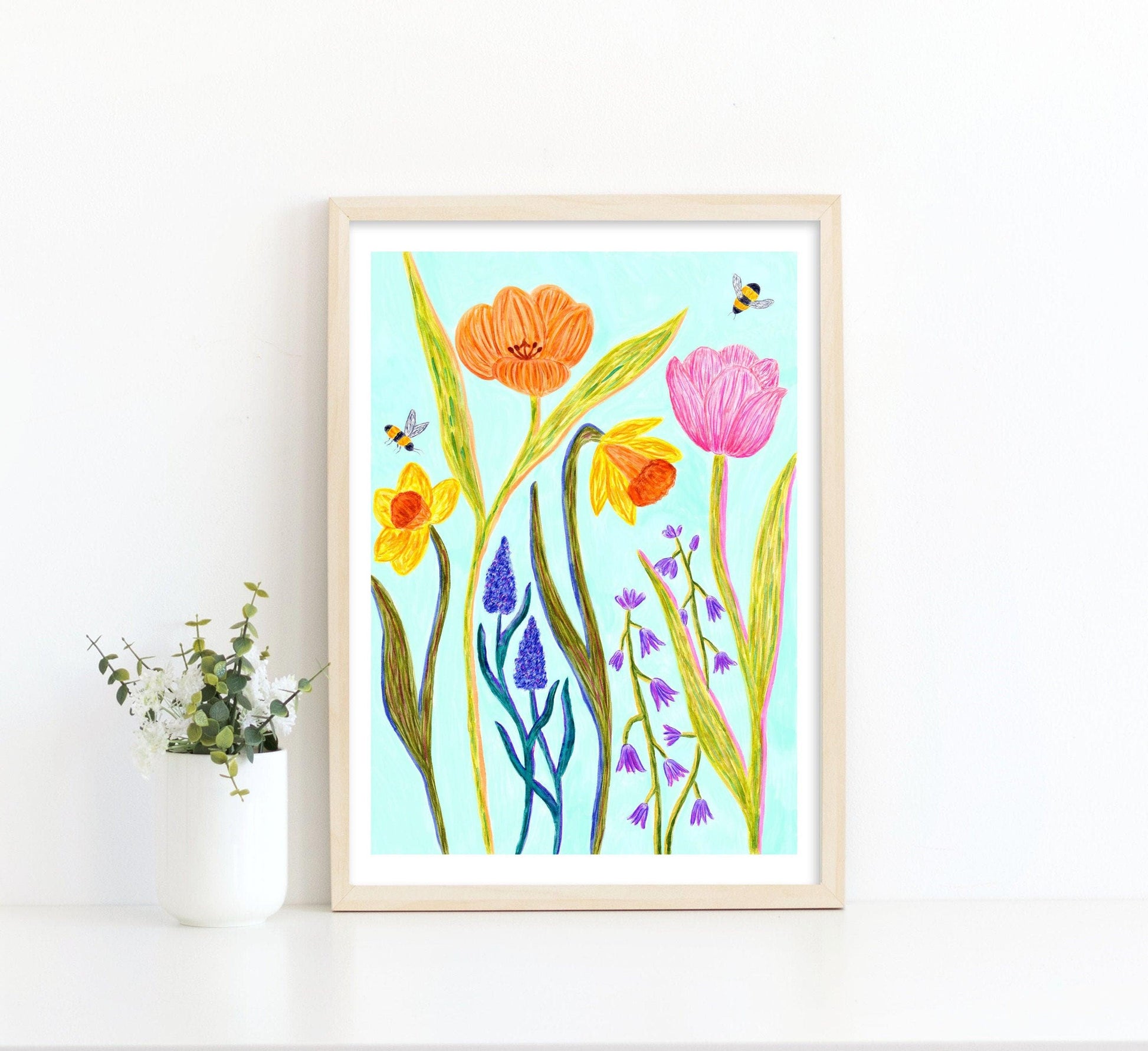 Spring flowers print - Sofia Papa Designs